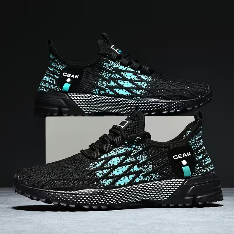 Herren-Sneaker in Weit-Passform – Atmungsaktive & leichte Low-Top-Laufschuhe mit gedämpfter Sohle