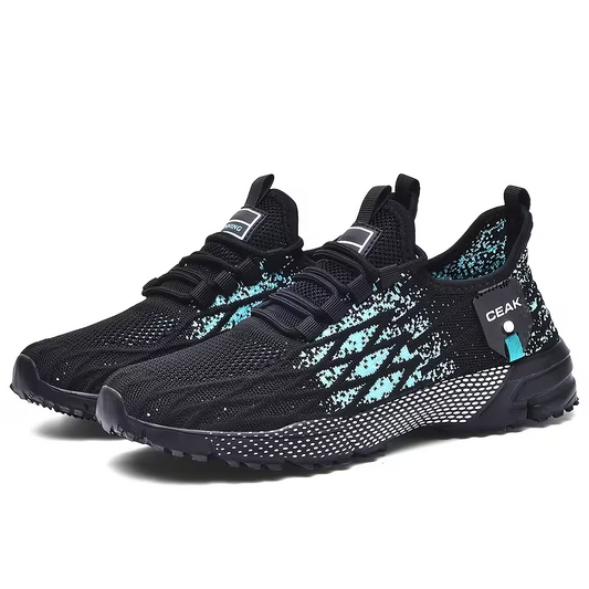 Herren-Sneaker in Weit-Passform – Atmungsaktive & leichte Low-Top-Laufschuhe mit gedämpfter Sohle