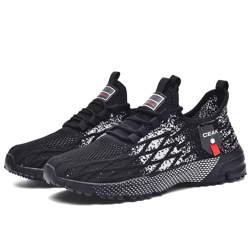 Herren-Sneaker in Weit-Passform – Atmungsaktive & leichte Low-Top-Laufschuhe mit gedämpfter Sohle