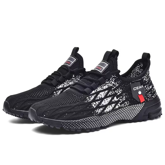 Herren-Sneaker in Weit-Passform – Atmungsaktive & leichte Low-Top-Laufschuhe mit gedämpfter Sohle
