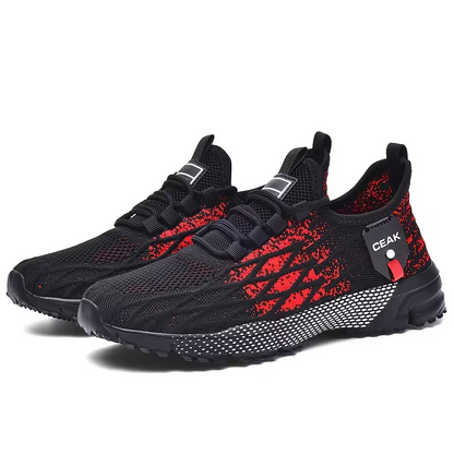 Herren-Sneaker in Weit-Passform – Atmungsaktive & leichte Low-Top-Laufschuhe mit gedämpfter Sohle