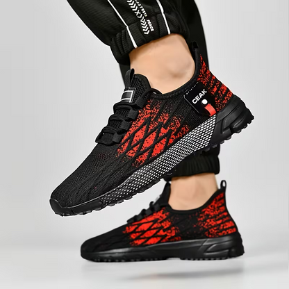 Herren-Sneaker in Weit-Passform – Atmungsaktive & leichte Low-Top-Laufschuhe mit gedämpfter Sohle