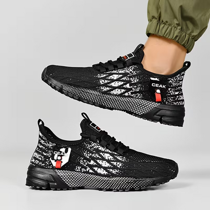 Herren-Sneaker in Weit-Passform – Atmungsaktive & leichte Low-Top-Laufschuhe mit gedämpfter Sohle