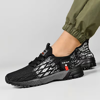Herren-Sneaker in Weit-Passform – Atmungsaktive & leichte Low-Top-Laufschuhe mit gedämpfter Sohle